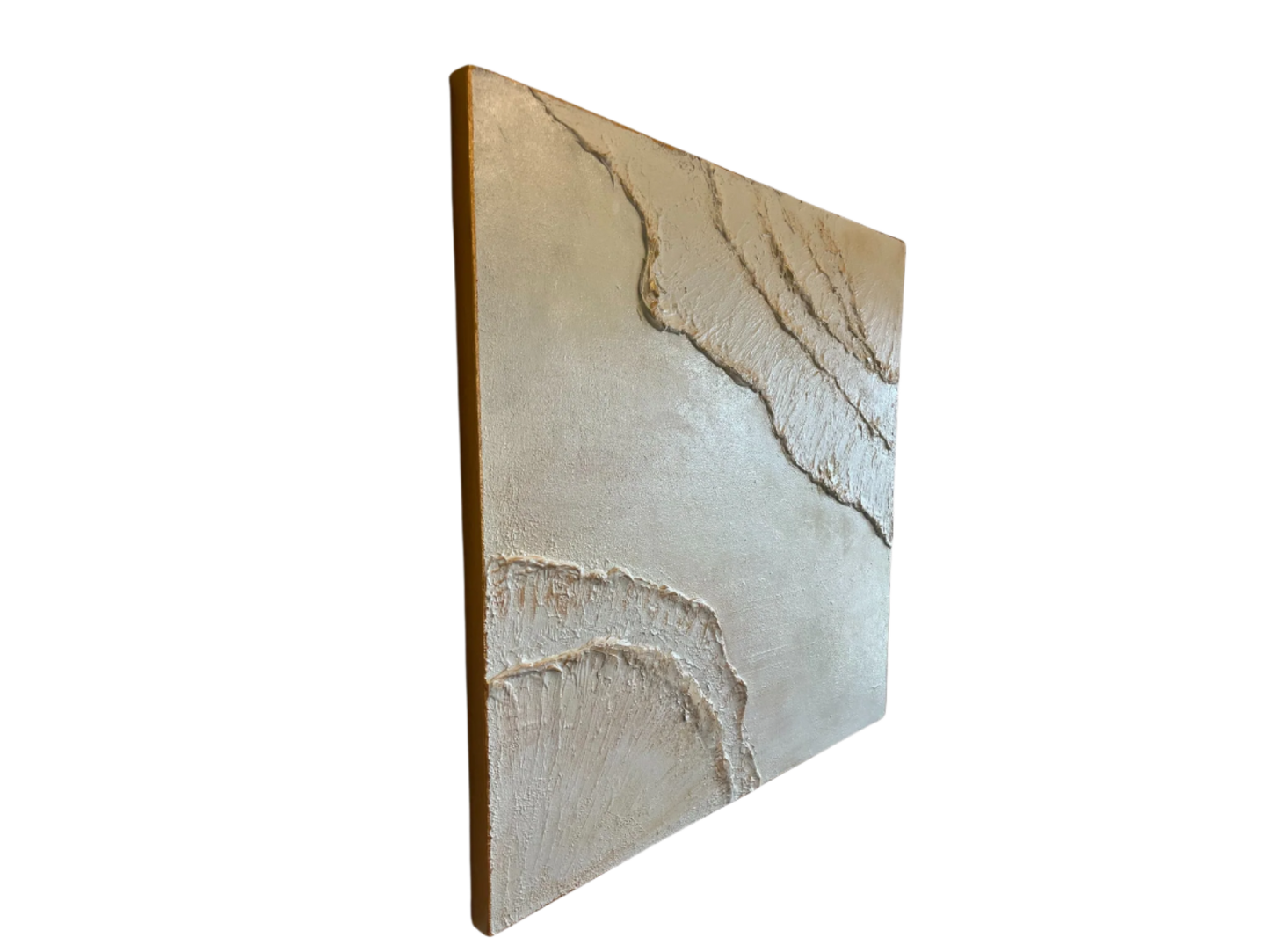 "Tidal Veil" – 36x36 Textured Acrylic on Canvas