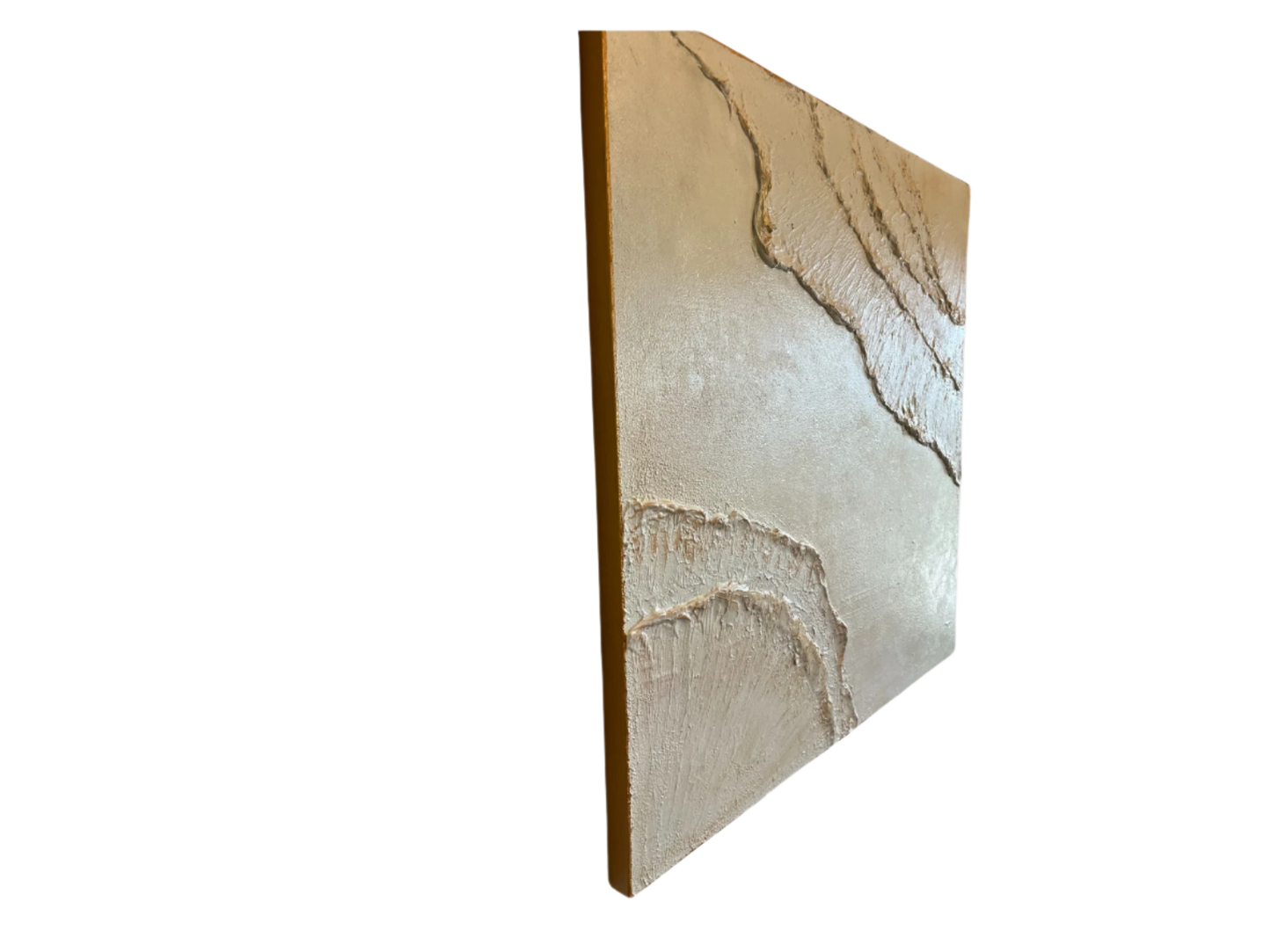 "Tidal Veil" – 36x36 Textured Acrylic on Canvas